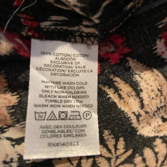 LOFT LONG SLEEVE FOREST RUFFLE SCALLOPED YOKE BLOUSE TOP SIZE SMALL - Picture 12 of 13